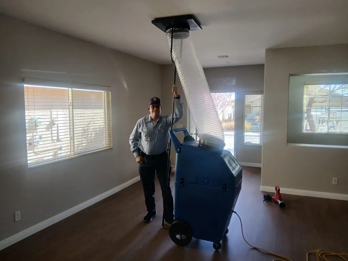 Professional Dryer Vent Cleaning work inside a Oxford home